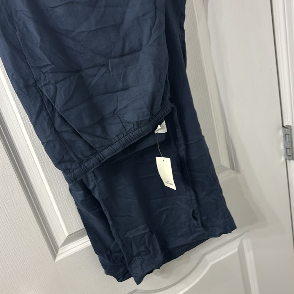 Hollister Navy Adjustable Rise Beach Viscose Pants NWT XL - Picture 3 of 7